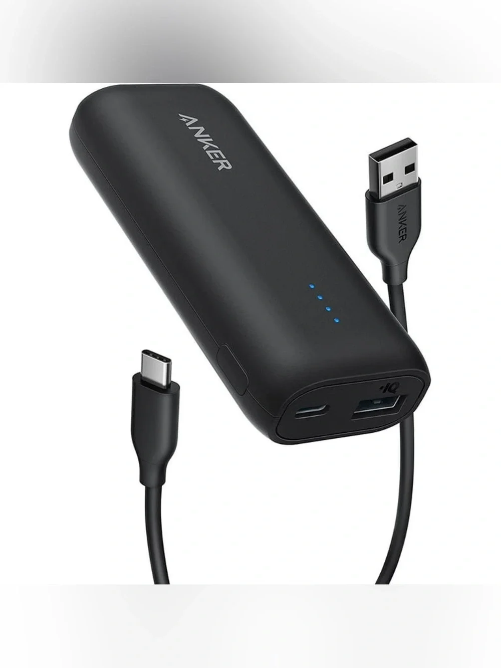 Anker 5,000mAh (5K) Power Bank, 12W, USB-C + USB-A Ports